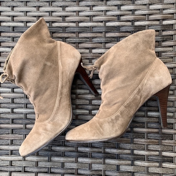 CALVIN KLEIN Sadee Suede Booties - Taupe - Picture 5 of 16